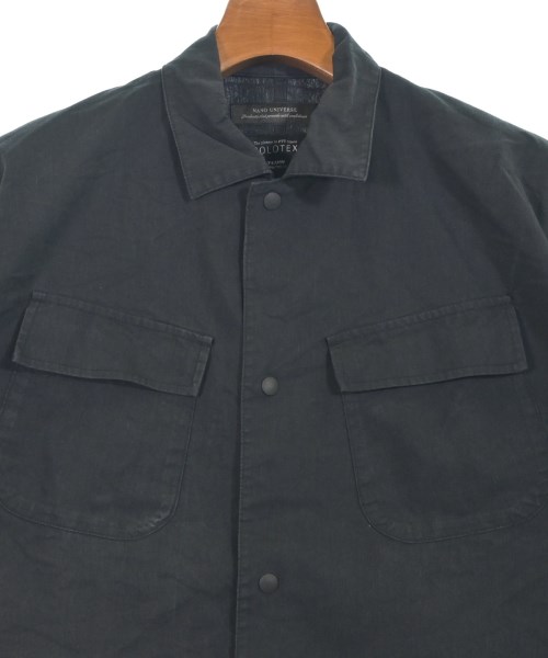 nano UNIVERSE（ナノユニバース）カジュアルシャツ 黒 サイズ:S メンズ/2200618009060