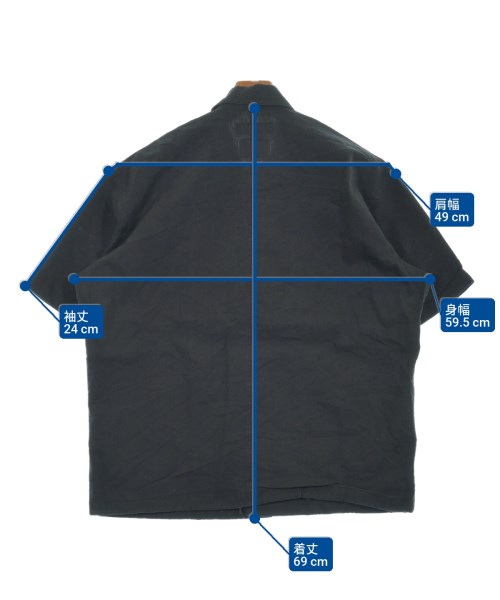 nano UNIVERSE（ナノユニバース）カジュアルシャツ 黒 サイズ:S メンズ/2200618009060