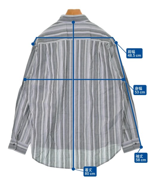 nano UNIVERSE（ナノユニバース）カジュアルシャツ グレー サイズ:M メンズ/2200621121056