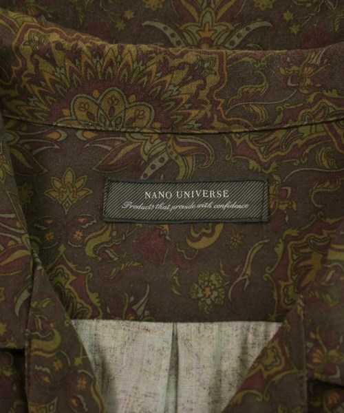 nano UNIVERSE（ナノユニバース）カジュアルシャツ 茶 サイズ:L メンズ/2200619532024