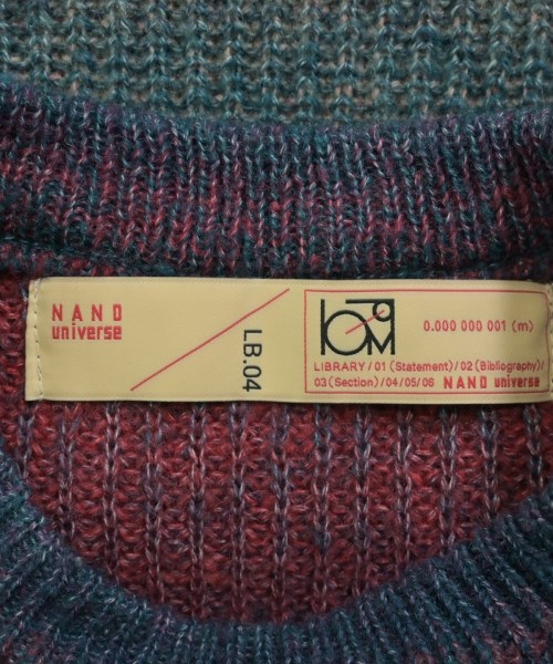 nano UNIVERSE（ナノユニバース）ニット・セーター 赤 サイズ:M メンズ/2200616666104