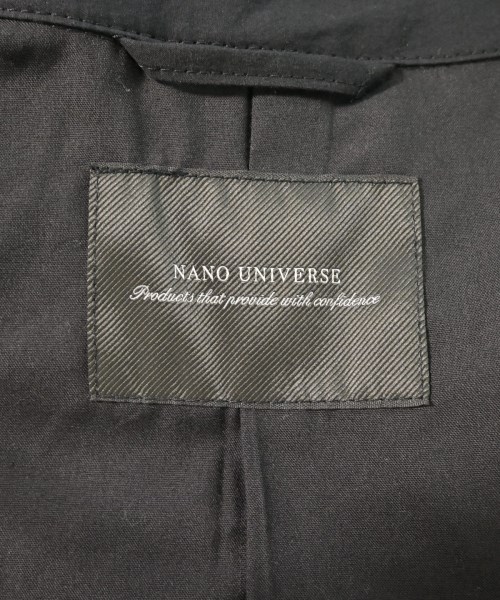 nano UNIVERSE（ナノユニバース）ステンカラーコート 黒 サイズ:L メンズ/2200603605024