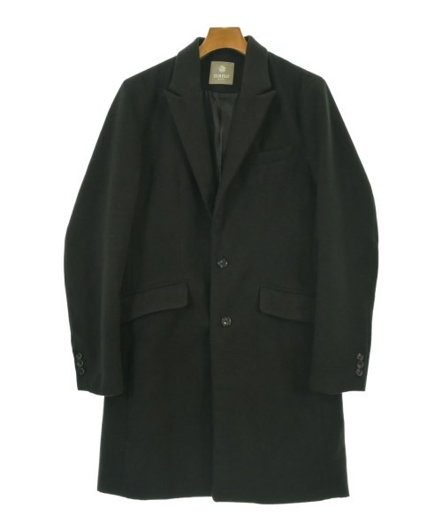 nano UNIVERSE(ナノユニバース)チェスターコート 黒 サイズ:M/2200675119061