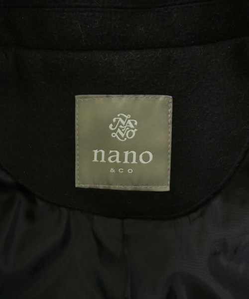 nano UNIVERSE（ナノユニバース）チェスターコート 黒 サイズ:M メンズ/2200675119061