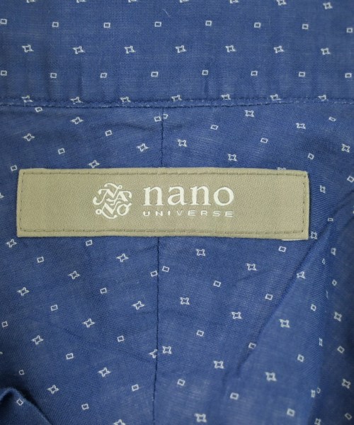 nano UNIVERSE（ナノユニバース）カジュアルシャツ 青 サイズ:38(M位) メンズ/2200676448177