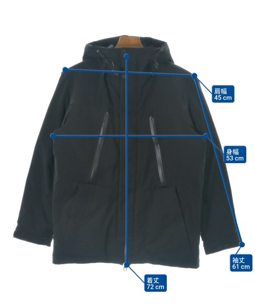 nano UNIVERSE（ナノユニバース）ダウンジャケット/ダウンベスト 黒 サイズ:S メンズ/2200676475135