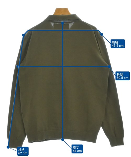 nano UNIVERSE（ナノユニバース）ニット・セーター カーキ サイズ:L メンズ/2200672850035