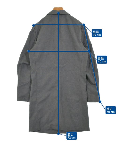 nano UNIVERSE（ナノユニバース）チェスターコート グレー サイズ:S メンズ/2200675852012