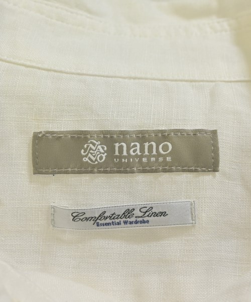 nano UNIVERSE（ナノユニバース）カジュアルシャツ 白 サイズ:M メンズ/2200677325040