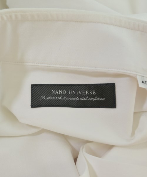 nano UNIVERSE（ナノユニバース）カジュアルシャツ 白 サイズ:40(L位) メンズ/2200683423051