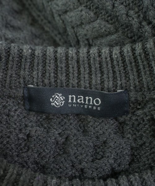 nano UNIVERSE（ナノユニバース）ニット・セーター グレー サイズ:L メンズ/2200692999011