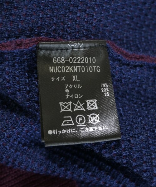 nano UNIVERSE（ナノユニバース）ニット・セーター 赤 サイズ:XL メンズ/2200701382124