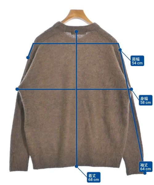 nano UNIVERSE（ナノユニバース）ニット・セーター 茶 サイズ:F メンズ/2200654558027