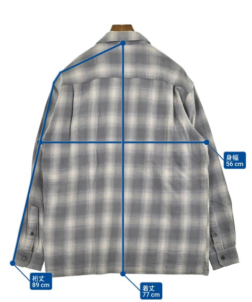 nano UNIVERSE（ナノユニバース）カジュアルシャツ グレー サイズ:L メンズ/2200654558058