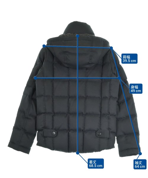 nano UNIVERSE（ナノユニバース）ダウンジャケット/ダウンベスト 黒 サイズ:S メンズ/2200658485107