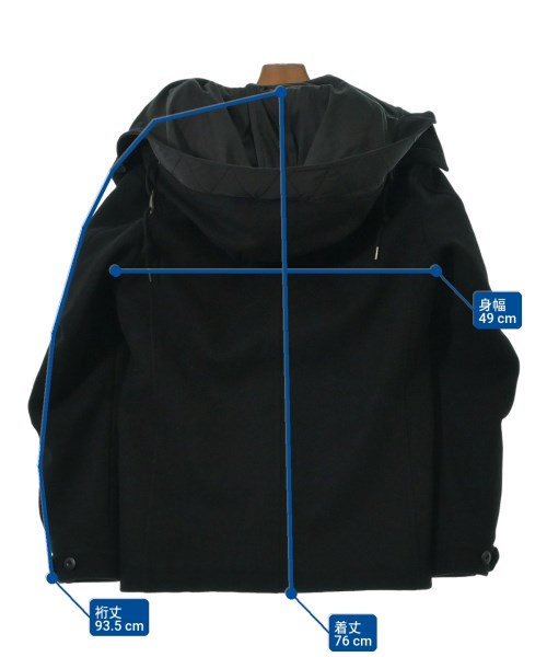 nano UNIVERSE（ナノユニバース）モッズコート 黒 サイズ:L メンズ/2200654423028