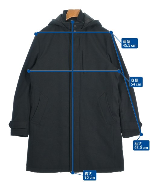 nano UNIVERSE（ナノユニバース）ダウンコート 黒 サイズ:M メンズ/2200661674048