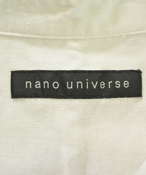 nano UNIVERSE（ナノユニバース）カジュアルシャツ 白 サイズ:L メンズ/2200715373644