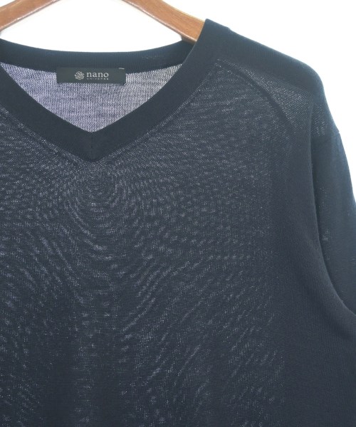 nano UNIVERSE（ナノユニバース）ニット・セーター 紺 サイズ:L メンズ/2200630667088