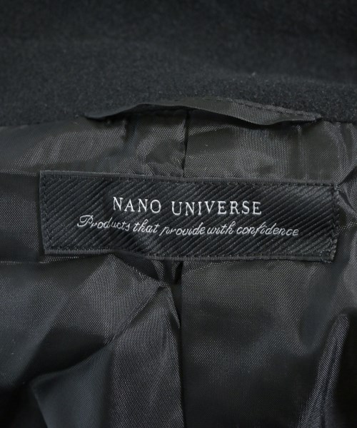 nano UNIVERSE（ナノユニバース）ステンカラーコート 黒 サイズ:S メンズ/2200635402011