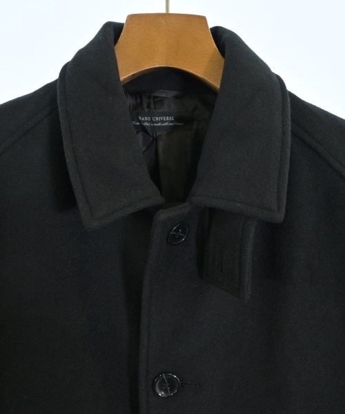 nano UNIVERSE（ナノユニバース）ステンカラーコート 黒 サイズ:S メンズ/2200635402011