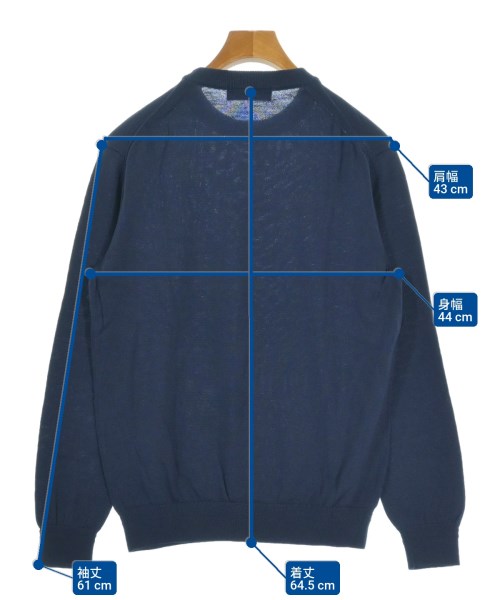 nano UNIVERSE（ナノユニバース）ニット・セーター 紺 サイズ:L メンズ/2200635068439