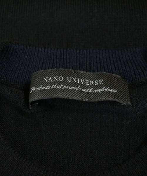nano UNIVERSE（ナノユニバース）ニット・セーター 黒 サイズ:L メンズ/2200635068446