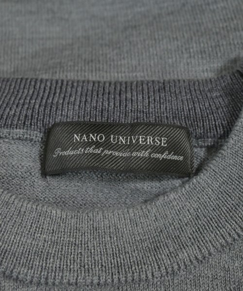 nano UNIVERSE（ナノユニバース）ニット・セーター グレー サイズ:L メンズ/2200635068453