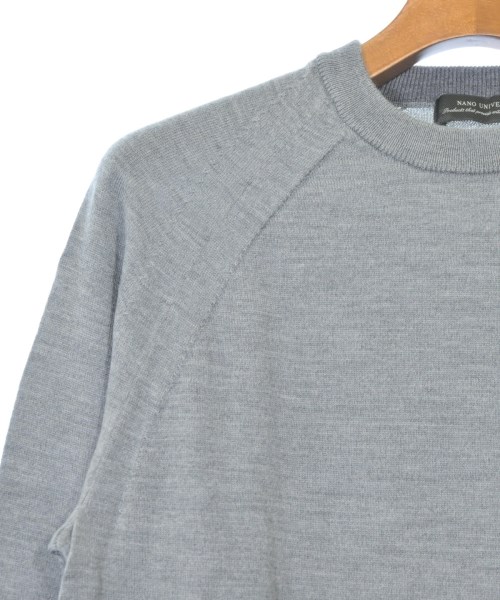 nano UNIVERSE（ナノユニバース）ニット・セーター グレー サイズ:L メンズ/2200635068453