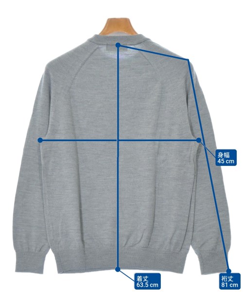 nano UNIVERSE（ナノユニバース）ニット・セーター グレー サイズ:L メンズ/2200635068453