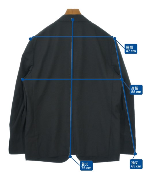 nano UNIVERSE（ナノユニバース）テーラードジャケット 黒 サイズ:L メンズ/2200639311067