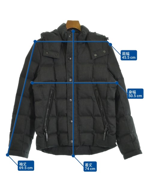 nano UNIVERSE（ナノユニバース）ダウンジャケット/ダウンベスト グレー サイズ:L メンズ/2200640880019