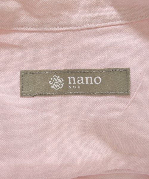 nano UNIVERSE（ナノユニバース）カジュアルシャツ ピンク サイズ:S メンズ/2200698682054