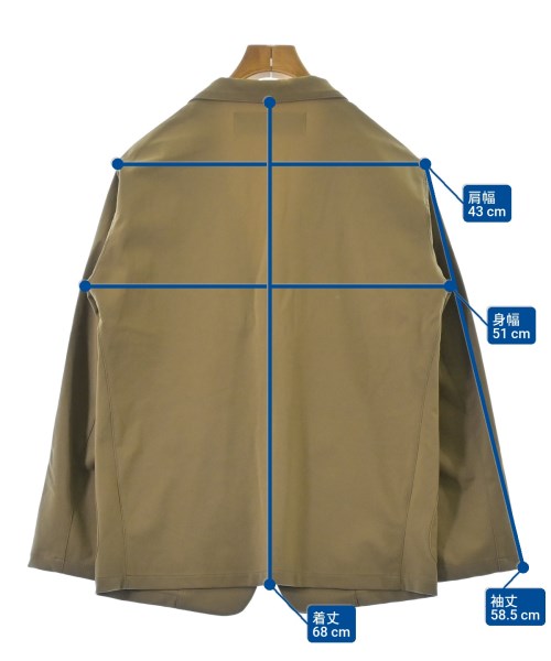 nano UNIVERSE（ナノユニバース）カジュアルジャケット 茶 サイズ:M メンズ/2200665109232