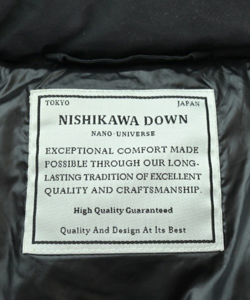 nano UNIVERSE（ナノユニバース）ダウンジャケット/ダウンベスト 黒 サイズ:S メンズ/2200665511011