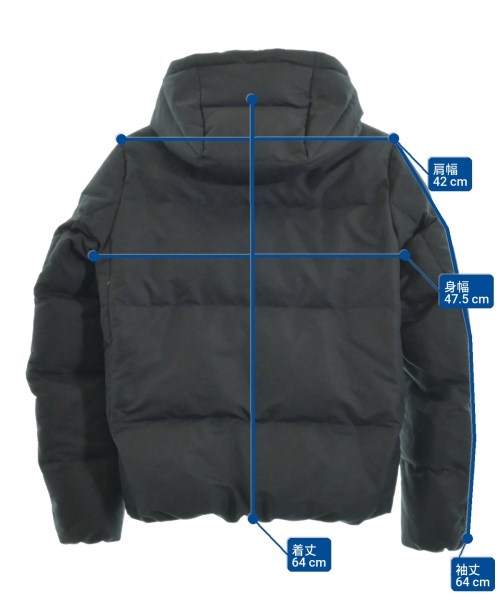 nano UNIVERSE（ナノユニバース）ダウンジャケット/ダウンベスト 黒 サイズ:S メンズ/2200665511011