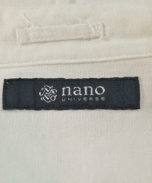 nano UNIVERSE（ナノユニバース）カジュアルシャツ 白 サイズ:S メンズ/2200726121043
