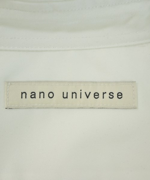 nano UNIVERSE（ナノユニバース）カジュアルシャツ 白 サイズ:S メンズ/2200726029035