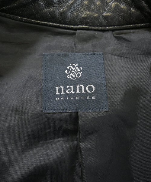 nano UNIVERSE（ナノユニバース）ライダース 黒 サイズ:M メンズ/2200686361022