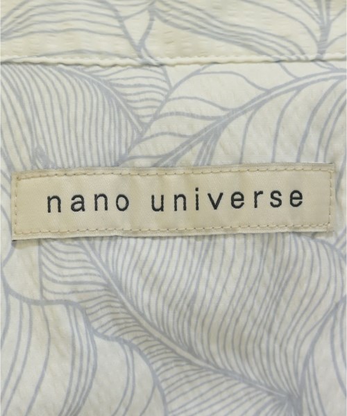 nano UNIVERSE（ナノユニバース）カジュアルシャツ 白 サイズ:M メンズ/2200679507499