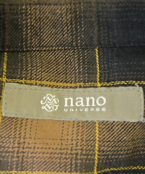 nano UNIVERSE（ナノユニバース）カジュアルシャツ 黒 サイズ:S メンズ/2200689992056