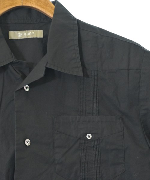 nano UNIVERSE（ナノユニバース）カジュアルシャツ 黒 サイズ:M メンズ/2200690456028