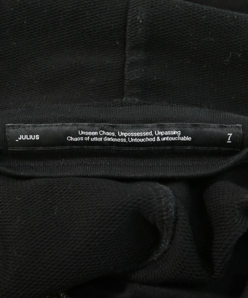 JULIUS（ユリウス）パーカー 黒 サイズ:1(S位) メンズ/2200634918032