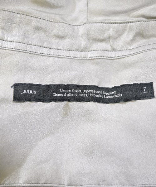 JULIUS（ユリウス）カジュアルシャツ グレー サイズ:1(S位) メンズ/2200634918049