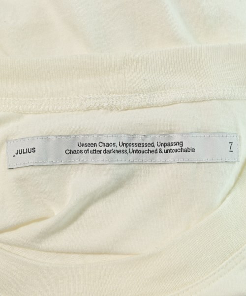JULIUS（ユリウス）Tシャツ・カットソー 白 サイズ:3(L位) メンズ/2200634918087
