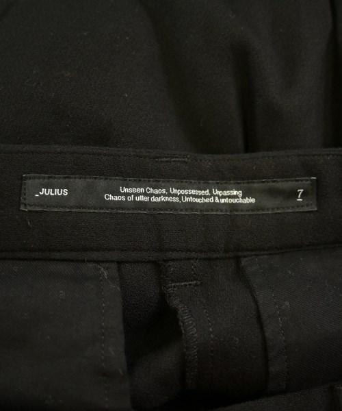 JULIUS（ユリウス）スラックス 黒 サイズ:2(M位) メンズ/2200635760029