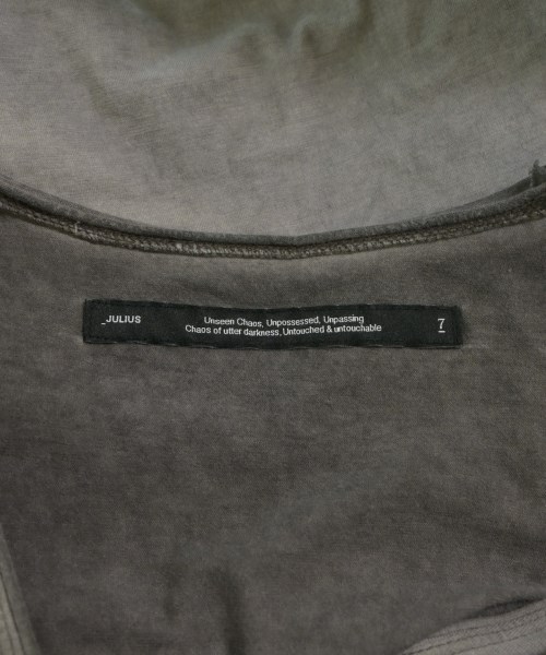 JULIUS（ユリウス）Tシャツ・カットソー グレー サイズ:1(S位) メンズ/2200635760036