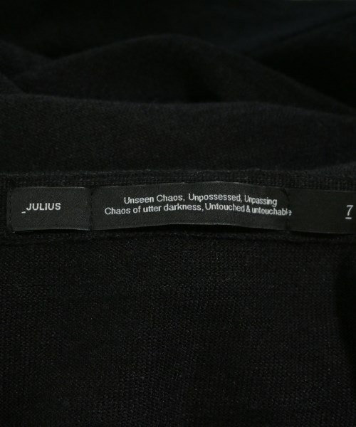 JULIUS（ユリウス）ニット・セーター 黒 サイズ:1(S位) メンズ/2200635760043