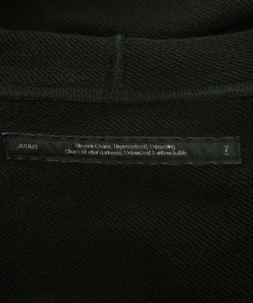 JULIUS（ユリウス）パーカー 黒 サイズ:1(S位) メンズ/2200640225018