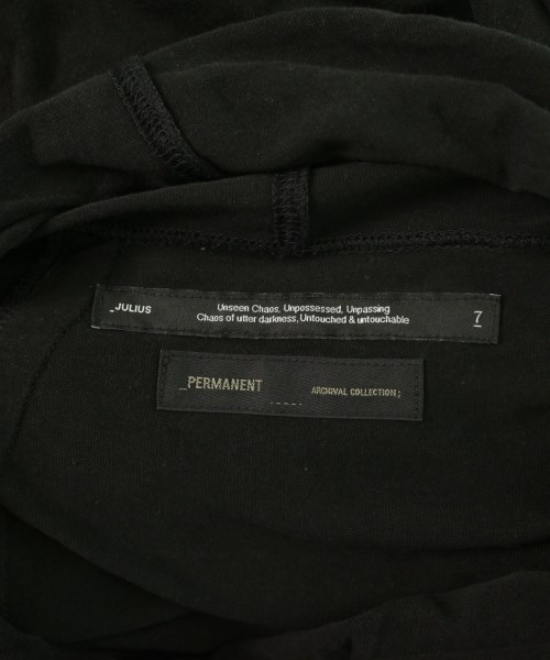 JULIUS（ユリウス）Tシャツ・カットソー 黒 サイズ:1(S位) メンズ/2200640225032